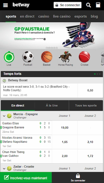 Home Betway Belgique