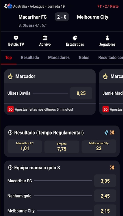 Betano apostas ao vivo