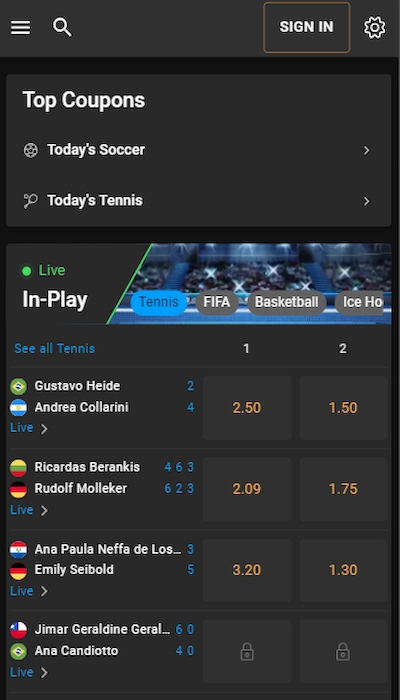 Cloudbet homepage